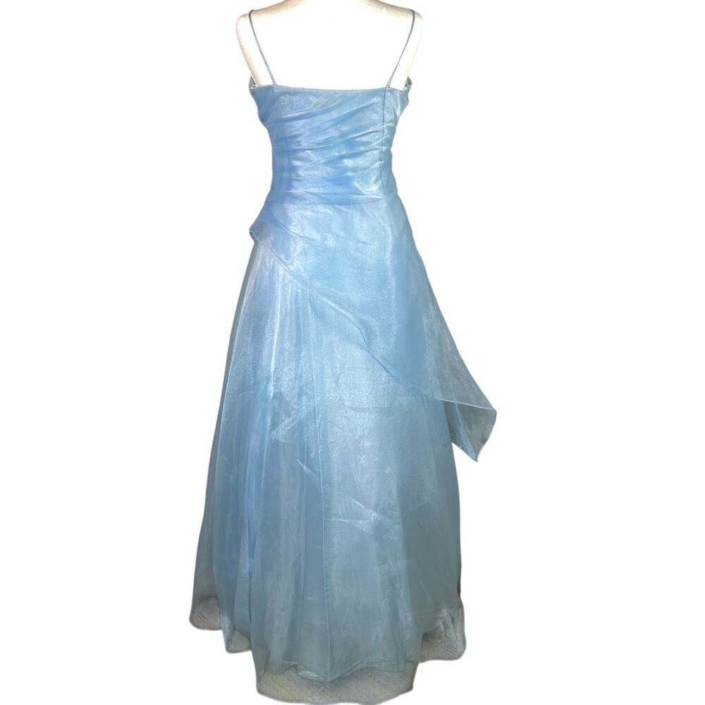 VTG Fairytale Blue Fairy Evening Gown XS Cinderella Princess Ball Gown Coquette - Picture 8 of 13